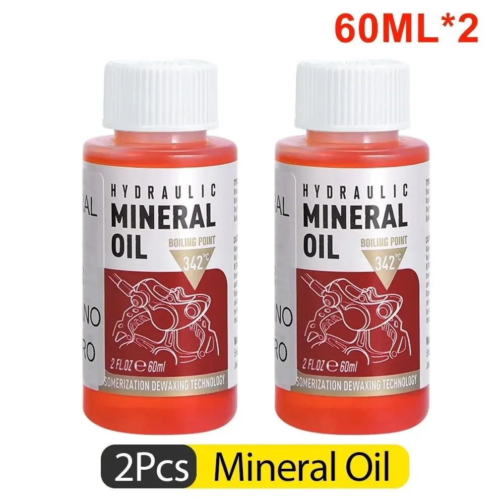 60ML Bicycle Brake Oil Bleed Kit - MTB & Road Bike Brake Repair Tool for SHIMANO, TEKTRO, Avid Series