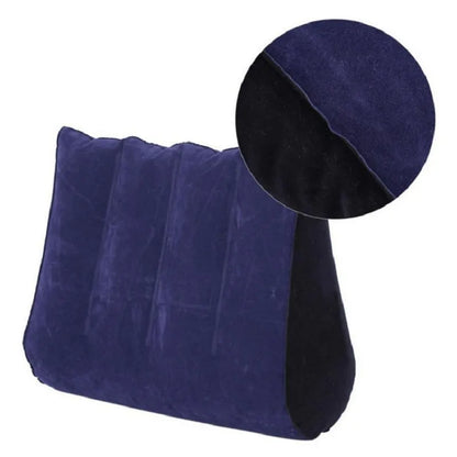 Multifunctional Inflatable Travel Pillow - Triangular Body and Lumbar Support Air Cushion for Yoga and Various Travel Positions