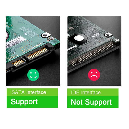 USB 3.0 Type-C to SATA III HDD SSD Enclosure for 2.5 Inch Hard Drive - External Storage Case with UASP Support
