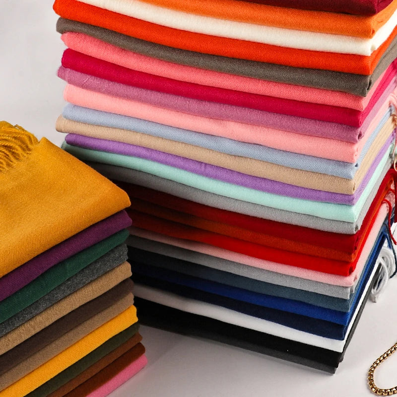Women's Pashmina Scarf — Cashmere Feel Shawl & Wrap for Evening Dresses, Travel, Office, Winter, and Weddings