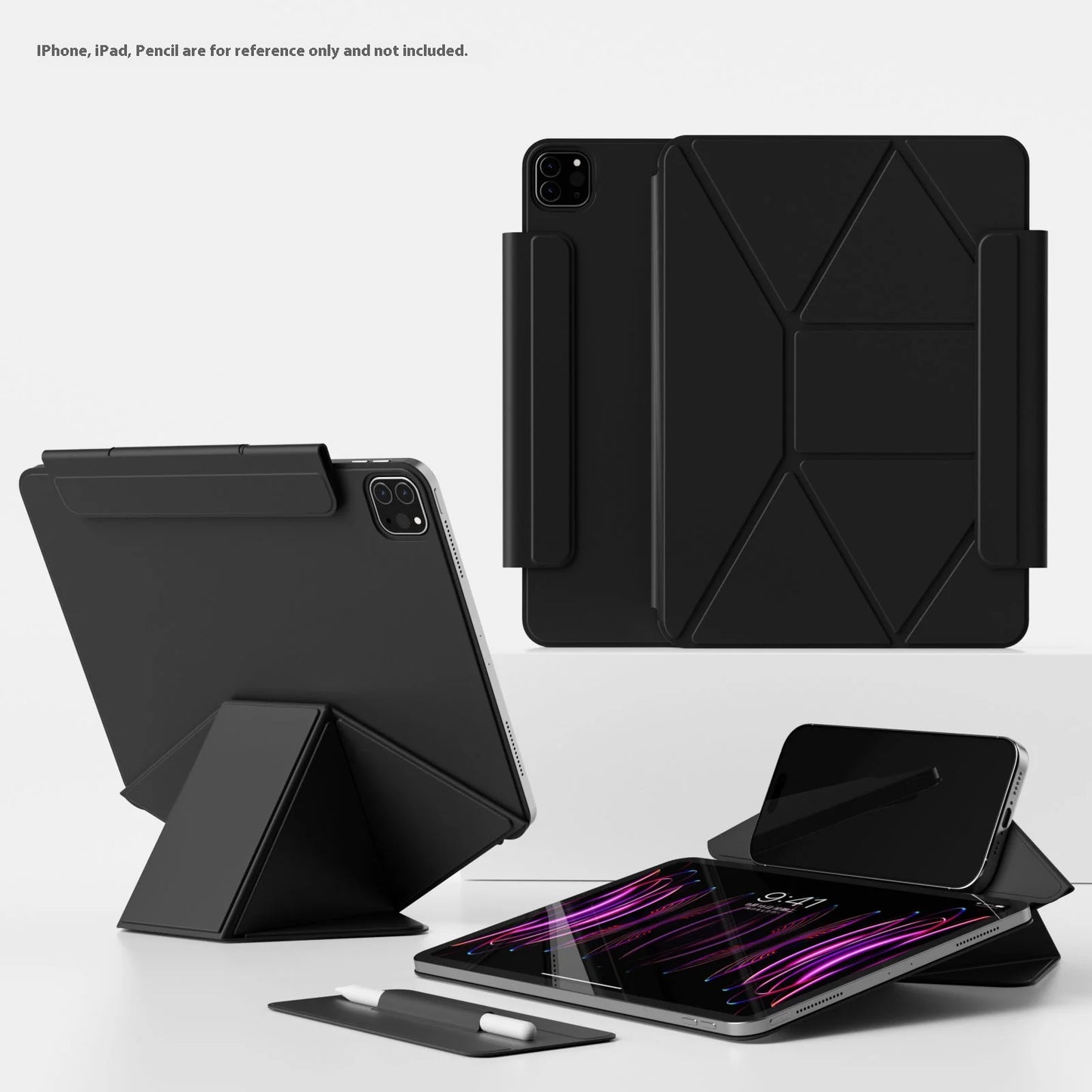 Smart Folio Case for iPad — Compatible with A16 2025 Air 7, 10th Gen 10.9″, Pro 11/13″, Air 4/5, M3/M5 Pro 11/13″