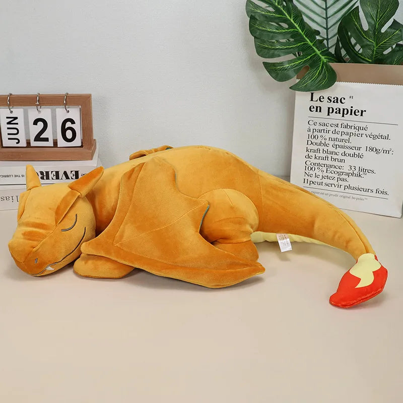 50cm Sleep Charizard Plush Toy – Anime Charizard Y Stuffed Animal Doll for Kids & Halloween Gifts