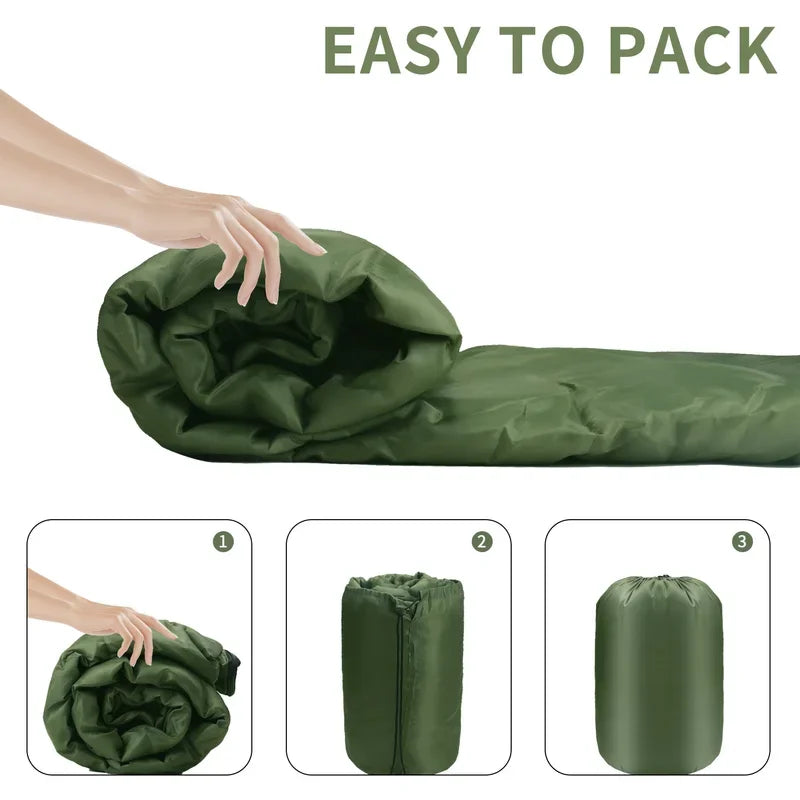 Ultralight Camping Sleeping Bag - Waterproof, 4-Season Warm Envelope for Backpacking, Outdoor Traveling & Hiking