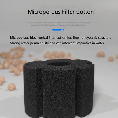 Black Aquarium Sponge Filter – Biochemical Bio Filter for Fish Tank Air Pump Skimmer, Aquarium Filtration System Filtro Aquario