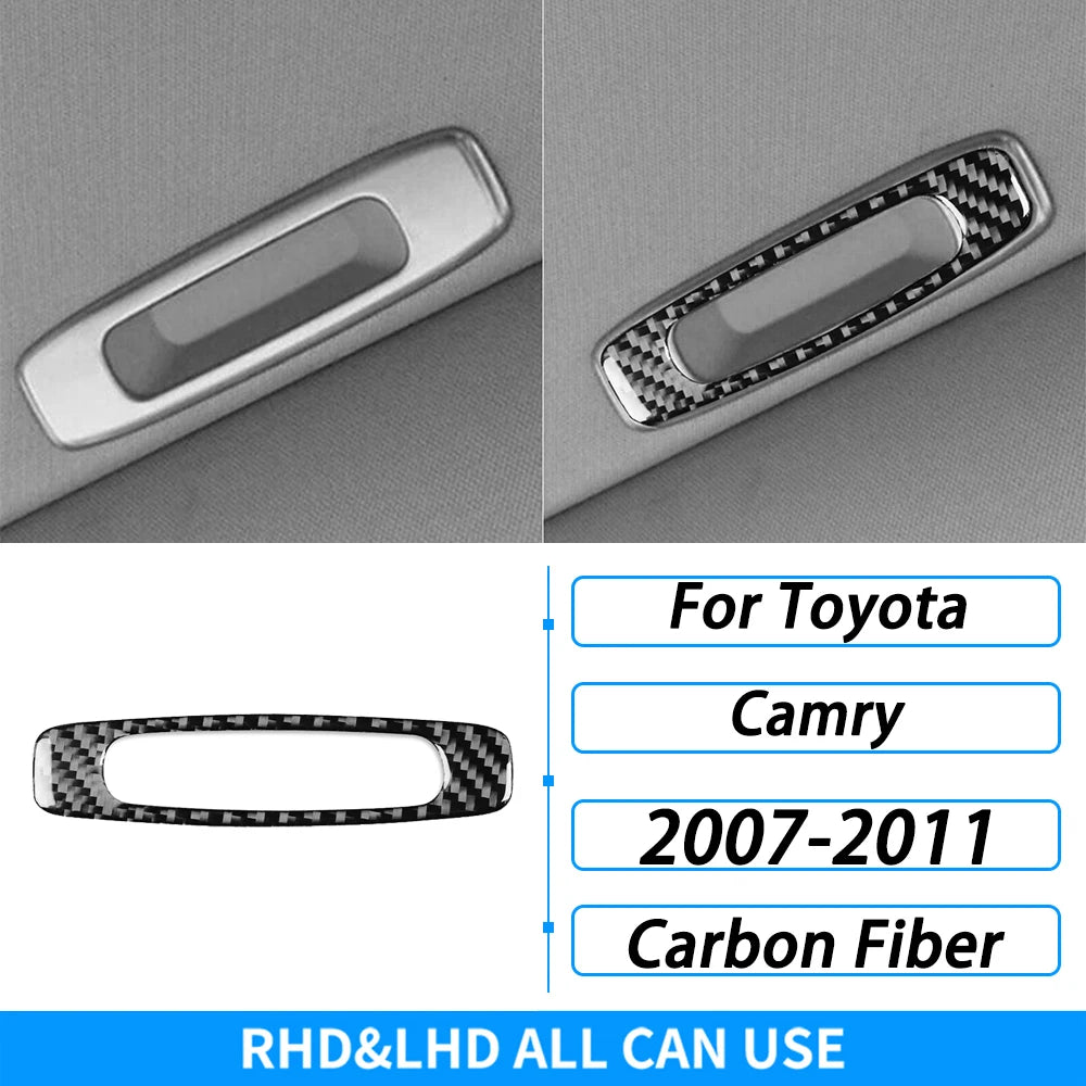 Toyota Camry 2007–2011 Carbon Fiber Interior Trim Set - Center Console, Gear Shift & Air Vent Decorative Covers