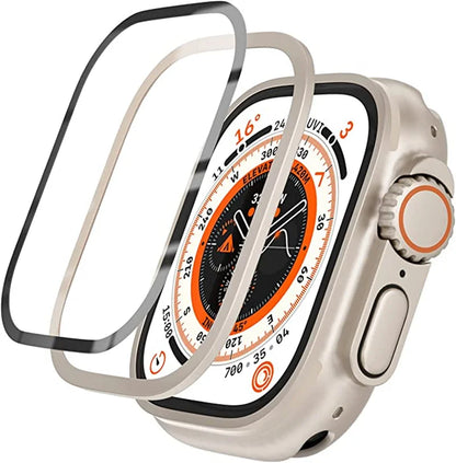 Aluminum Alloy Case with Tempered Glass – Anti-Scratch Screen Protector for Apple Watch Ultra 2 49mm & iWatch Ultra 49mm