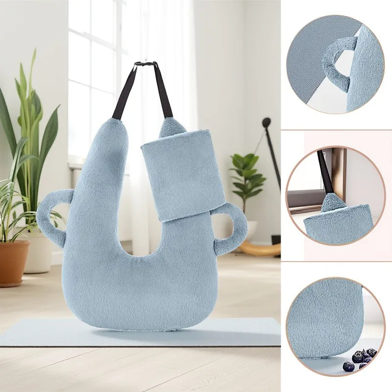 U-Shaped Multifunctional Car Pillow – Plush Travel Neck Pillow with Removable Sleeve