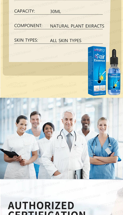WPRBREGT Blue Hair Growth Serum — Essential Oil for Thicker Hair, Anti-Baldness Treatment