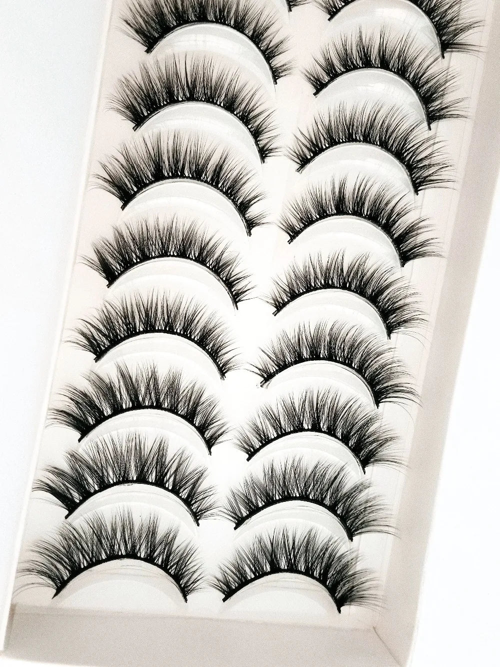 HBZGTLAD 10 Pairs 3D Faux Mink False Eyelashes – Natural Long Look Short Mink Lash Extensions for Makeup & Beauty