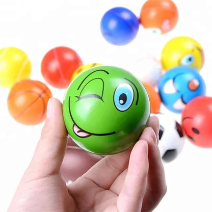 Funny Sponge Pressure Soft Ball — PU Foam Squeeze Toy for Kids, Stress Relief and Wrist Action Toy