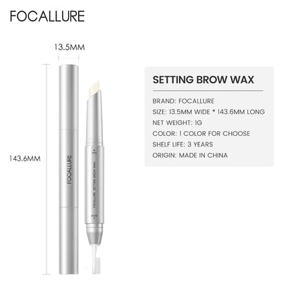 FOCALLURE 3D Eyebrow Gel Pencil – 2-in-1 Waterproof, Long-Lasting Eyebrow Wax & Enhancer Makeup Tool
