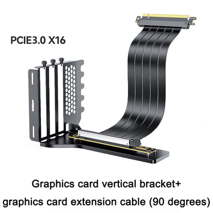 PCIe 3.0/4.0 x16 Vertical GPU Holder Kit - Graphics Card Riser Bracket Support for ATX & Micro ATX PC Cases