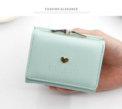 New Mini Short Women’s Wallet – High-Quality Luxury Coin Pocket, Card & Photo Holder, Cute Purse for Girls