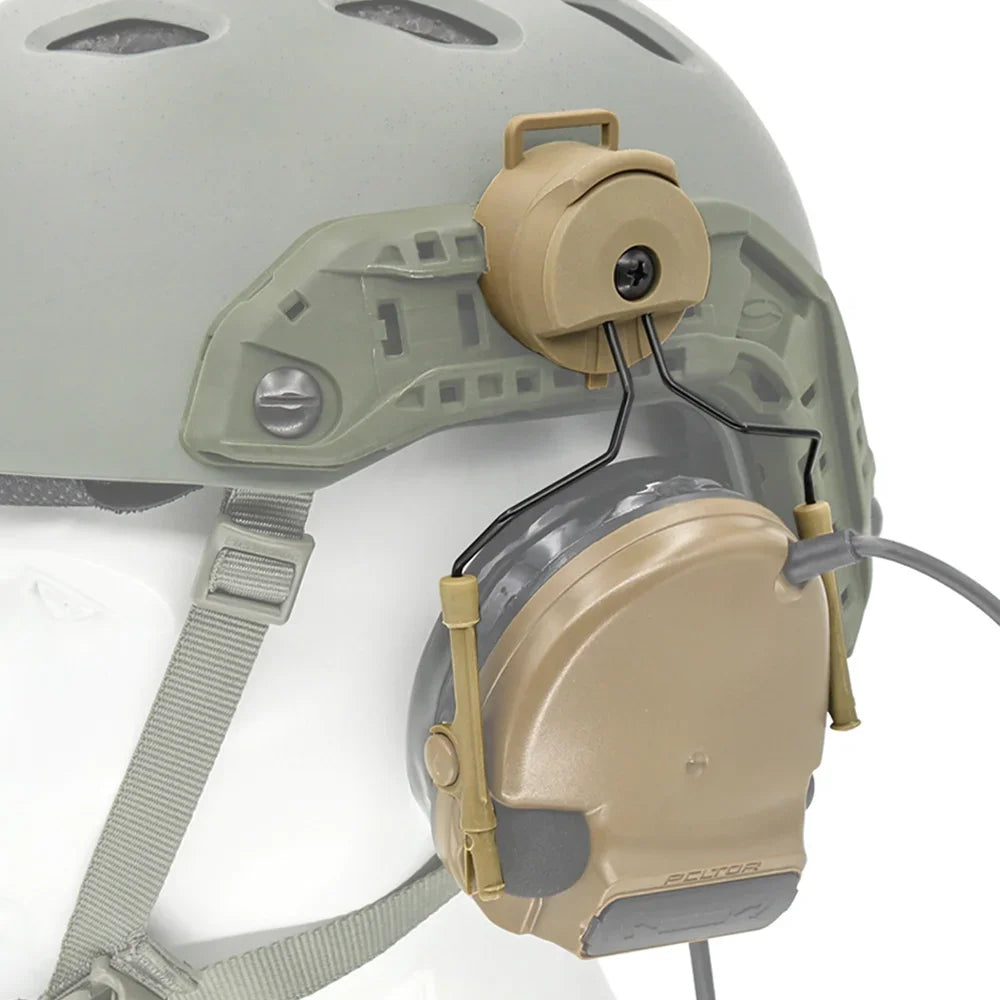 Tactical Headset Bracket – Ops Core Helmet ARC Rail Adapter Set for Comtac II Series Military Noise Cancelling Headset
