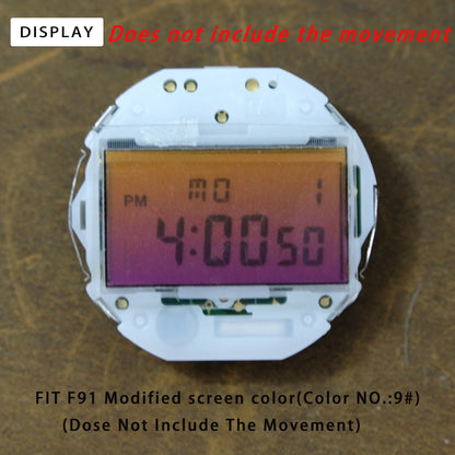 Casio F91W WS-7 A158 A159W A168 Screen Color Film - 3PCS Retro Square DIY Watch Modification Stickers