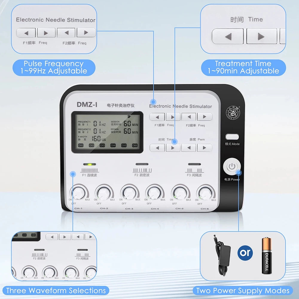 TENS Acupuncture Muscle Stimulator – Neuromuscular Massager for Pain Relief & Acupoint Stimulation, Home Use
