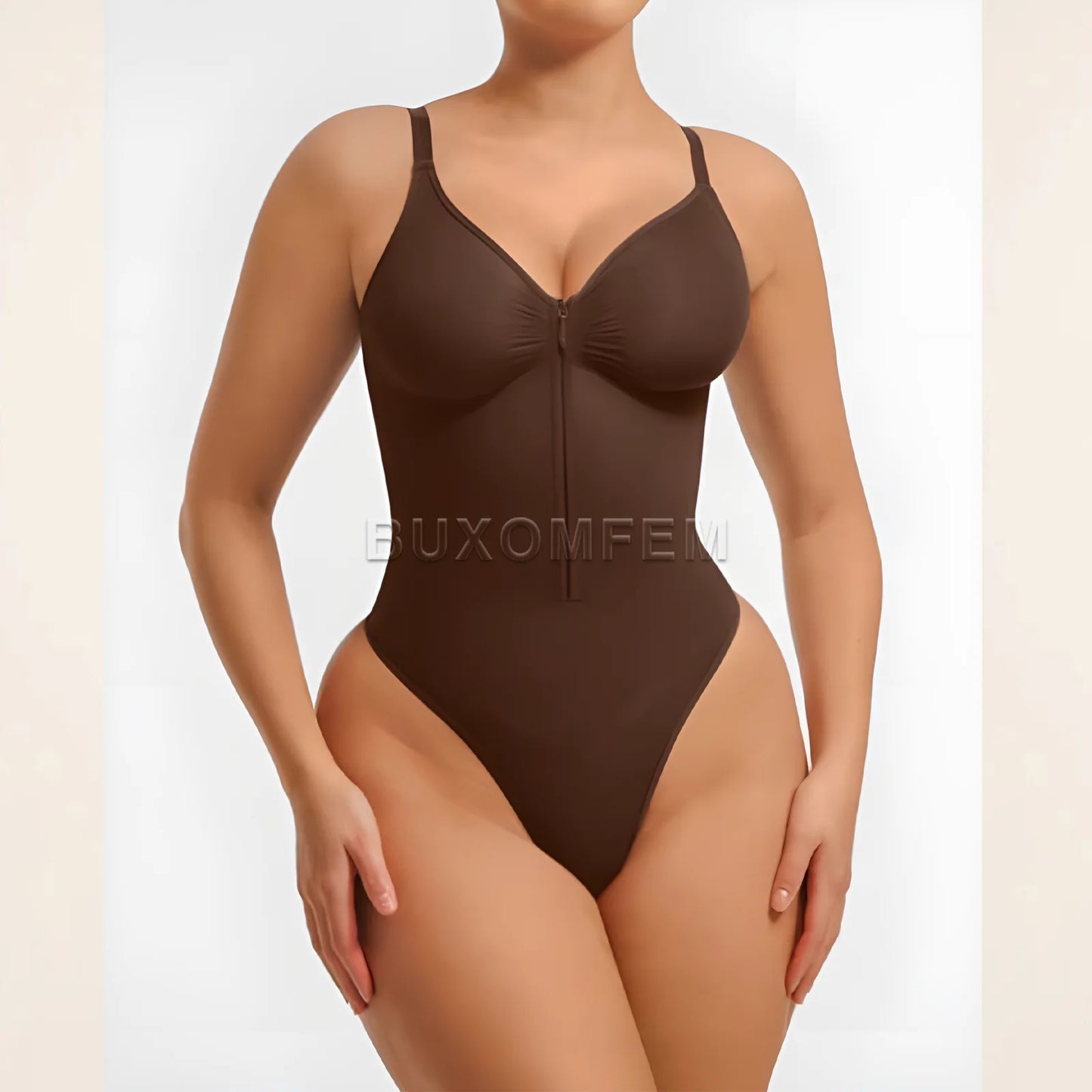 Women's Tummy Control Jumpsuit - Stretchy Breathable Sleeveless Chest Shaping Beach Bodysuit