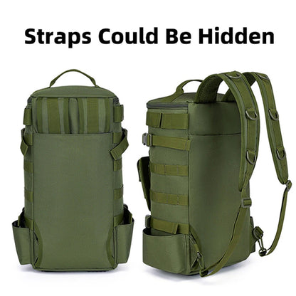 Tactical Fishing Backpack – Multifunctional Tackle Bag with Rod Holders, Molle Storage for Fishing, Camping & Hiking