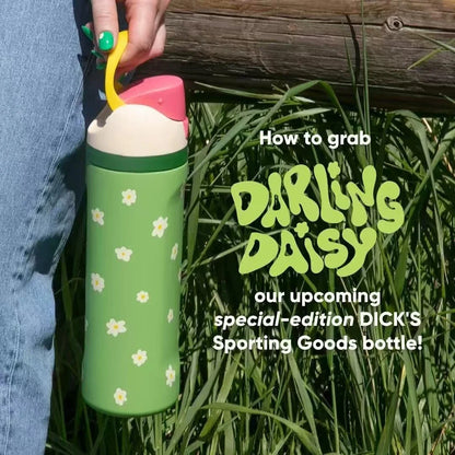 32oz & 24oz One-Touch Pop-Up Sports Water Bottle — Vacuum Insulated Tumbler with Straw & Spout, Leakproof for Outdoor and Gym Use