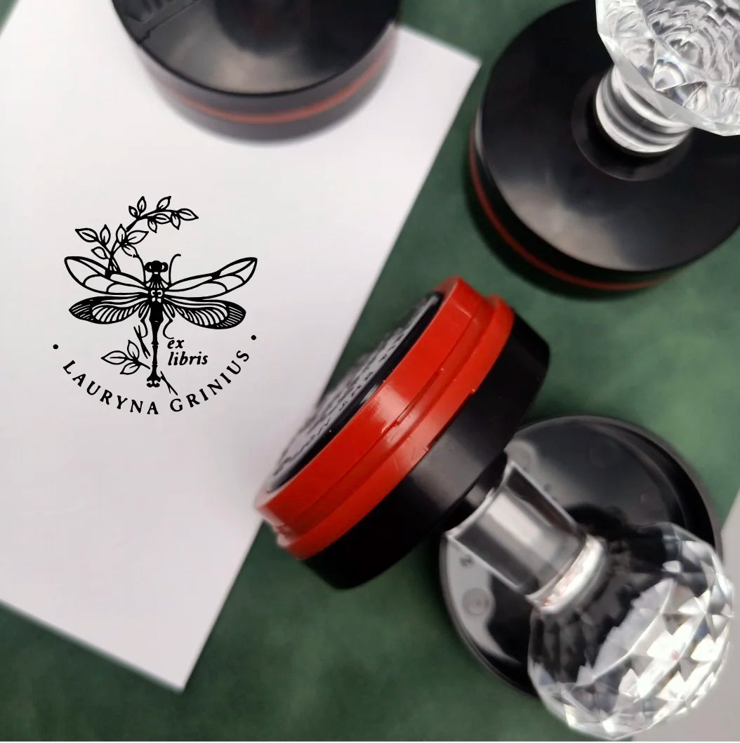 Personalized Round Self-Inking Rubber Stamp – Custom Logo & Photosensitive Ink Stamp