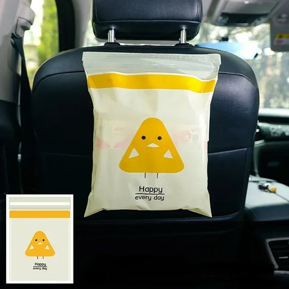Car Trash Bag - Disposable Self-Adhesive Hanging Garbage Storage Bag for Auto Seat Back, Office and Kitchen Use