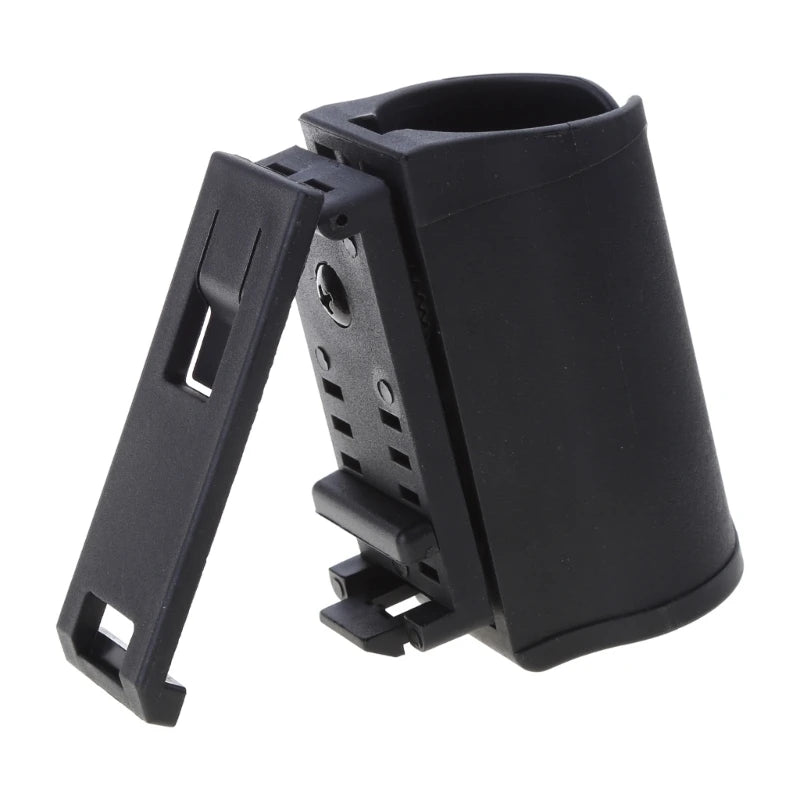 Tactical Flashlight Holder - Adjustable Open Top Rotating Baton Holster Pouch for Duty Belt Outdoor Gear