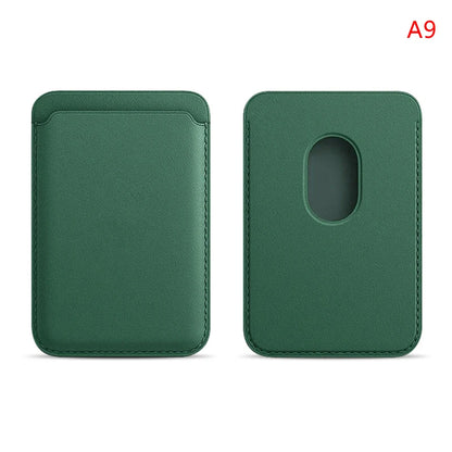 Luxury Magnetic Leather Wallet Case for iPhone 12–16 Pro Max — MagSafe Card Holder Phone Cover
