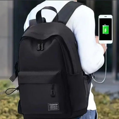 Trendy Minimalist Large Capacity Backpack for Men & Women – Versatile School, Travel & Laptop Bag, Washable Unisex Design