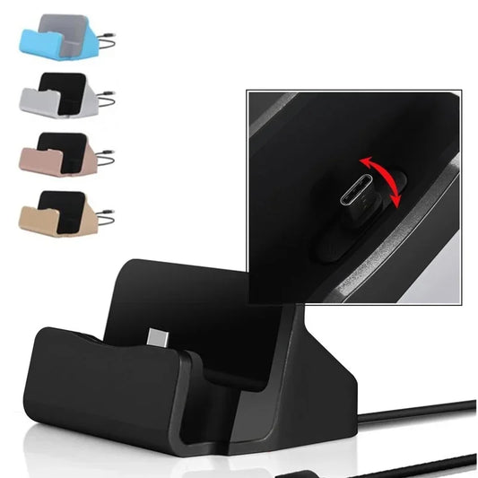 iPhone 15 Pro Max & Samsung USB-C Charging Dock - Type-C Desktop Charging Stand & Cradle