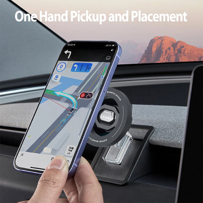 Tesla Model 3 Highland 2024 & Model Y 2025 Magnetic Phone Mount - Anti-Shake Vibration-Resistant Car Holder Stand