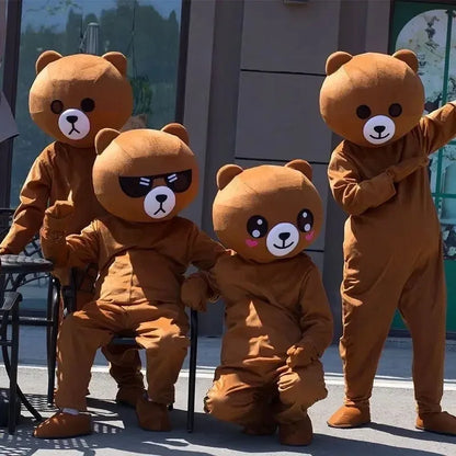 Brown Bear Plush Doll Costume – Festival & Party Wear, Ideal Halloween & Christmas Gift for All Ages