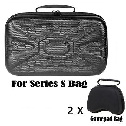 Hard Case Bag for Xbox Series S – Travel Storage Organizer for Console, Gamepad & Accessories