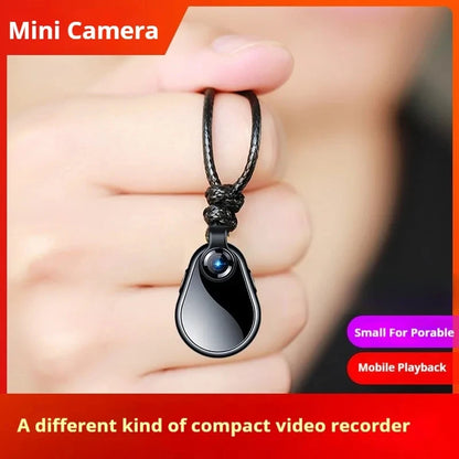 1080P HD Mini Action Camera - Wide-Angle Portable Necklace Audio & Video Recorder with 8–128GB Support