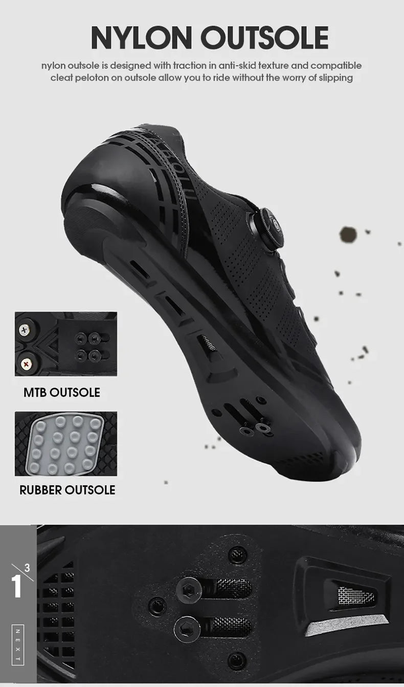 LiXingMing Road Cycling Shoes — Men & Women Racing Sneakers with SPD Cleats