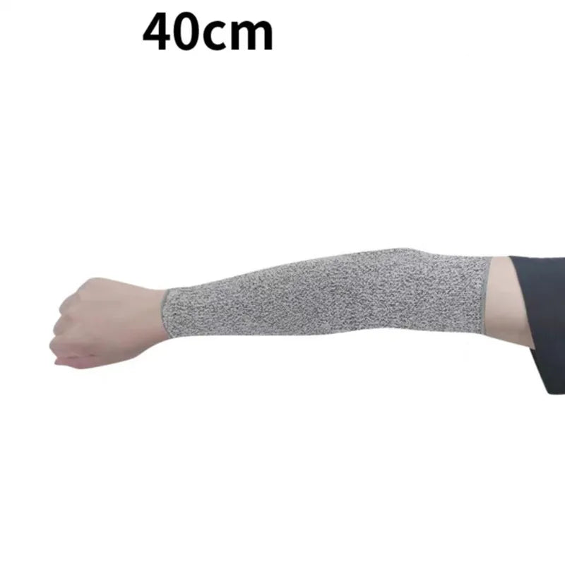 Level 5 HPPE Cut-Resistant Arm Sleeves - Anti-Puncture Protective Work Sleeves for Hand & Arm Safety