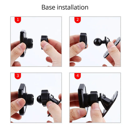 Universal Magnetic Car Phone Holder - Air Vent Mount for iPhone, Samsung, and GPS Devices