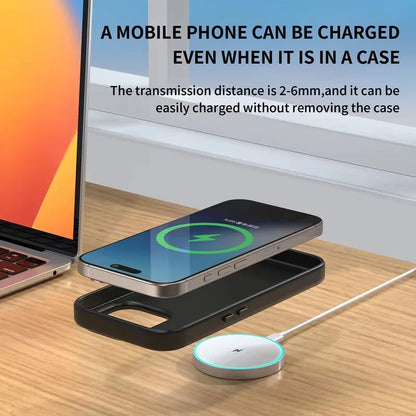 Qi2 15W Magnetic Wireless Charger for iPhone 12–18 Series - Fast Charging Pad for iPhone and AirPods