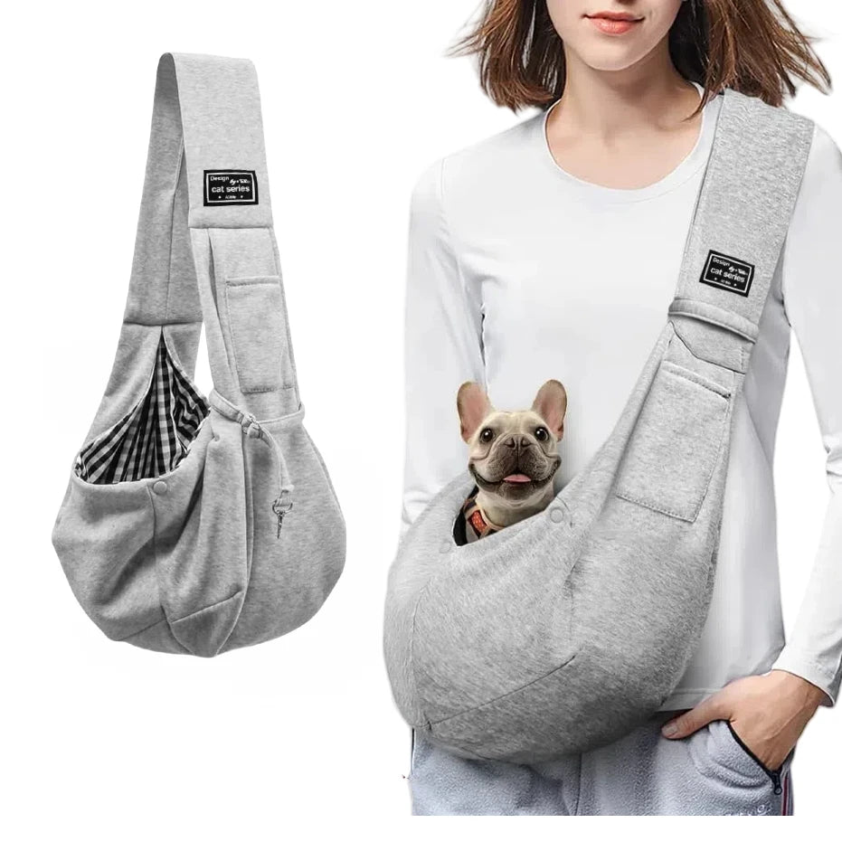 Cotton Comfortable Dog Bag – Pet Crossbody Shoulder Sling for Outdoor Travel, Portable Cat & Puppy Carrying Supplies