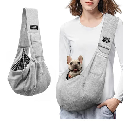 Cotton Comfortable Dog Bag – Pet Crossbody Shoulder Sling for Outdoor Travel, Portable Cat & Puppy Carrying Supplies