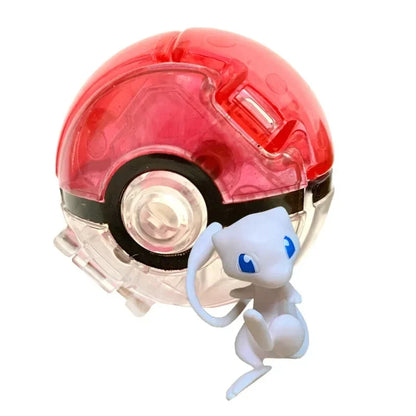 Pokemon Pokeball Figurine — Anime Action Figures including Pikachu & Charizard, Kids Collectible Toy Gift