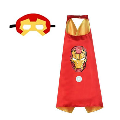 Superhero Capes for Boys & Girls – Cartoon Dress-Up Costume Cloak for Birthday, Halloween & Easter Party