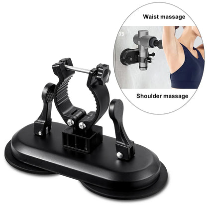 Massage Gun Holder – Suction Cup Fascia Gun Bracket, Hands-Free Massager Partner, No Installation Needed