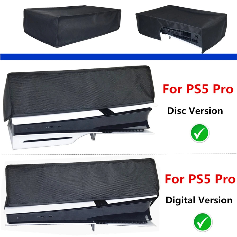 Horizontal Dust Cover for PS5 Pro – Anti-Scratch Protective Sleeve Case for Digital & Disc Edition Console