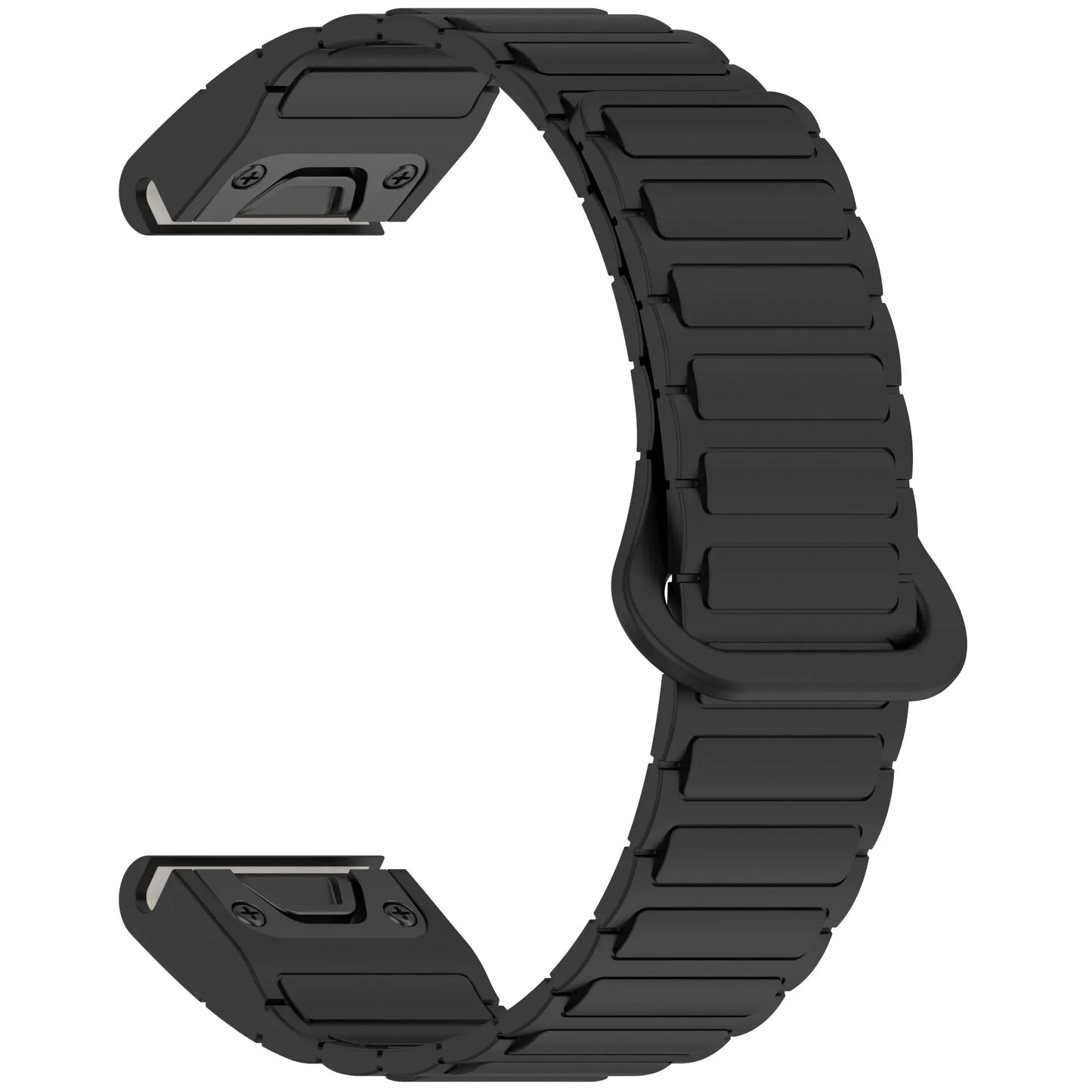 Silicone Magnetic QuickFit Strap for Garmin Fenix — Compatible with Fenix 8/7X/7/7S/5X/5S Plus/3HR (20mm, 22mm, 26mm)