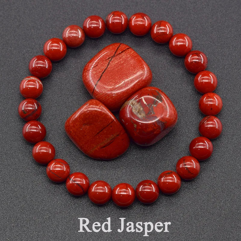 Natural 5A Lapis Lazuli Stone Bracelet - Elastic Healing Bead Jewelry Gift for Men & Women