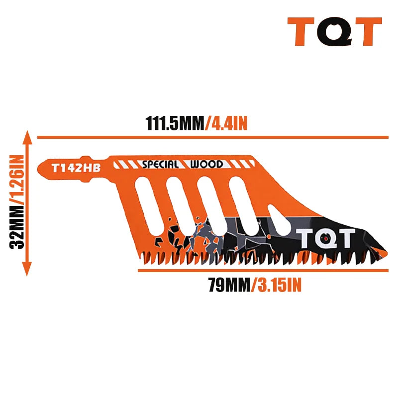 Extra Long Jigsaw Blades - Heavy Duty T-Shank Fine & Coarse Tooth Saw Blades for Wood, Aluminum & Tight Spaces