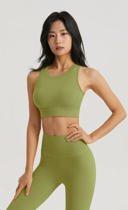 INLUMINE Anti-Light Sports Bra – Backless Yoga & Gym Fitness Top for Women