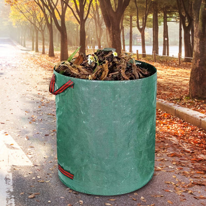 60L-500L Reusable Garden Bag – Large Capacity Foldable Leaf Sack, Garden Trash Waste Container & Storage