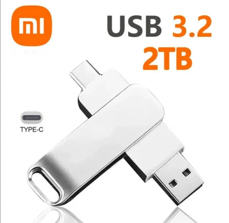Xiaomi 16TB USB 3.2 Flash Drive — Super High-Speed Metal U Disk, Waterproof Type-C SSD Pen Drive