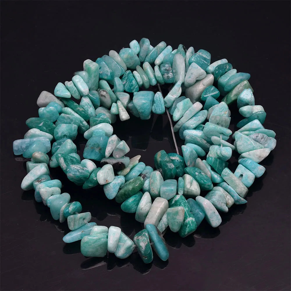 16 Inch Natural Stone Chip Beads - 5-8mm Irregular Crystal Agate Gravel Beads for DIY Bracelets & Jewelry Making